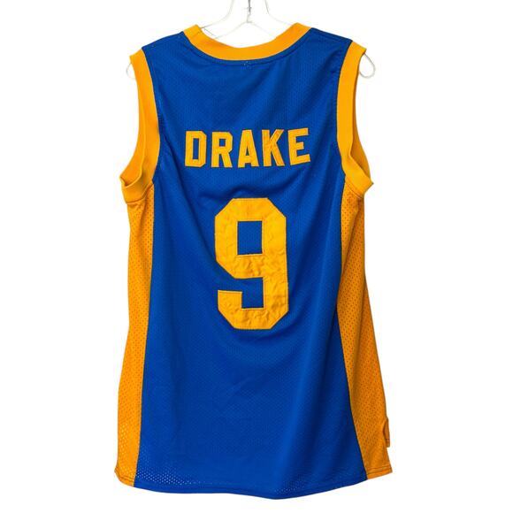 Degrassi Basketball Jersey Drake Jimmy Size Medium Blue & Yellow Y2K - Picture 2 of 8